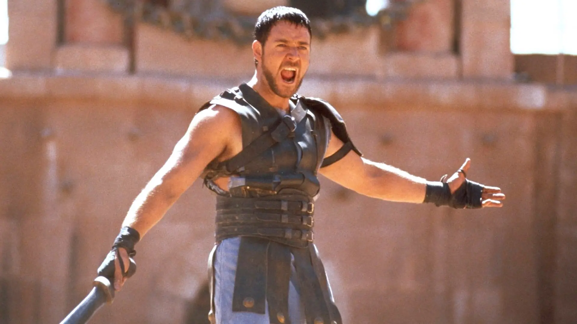 Gladiator movie scene - Russell Crowe as Maximus